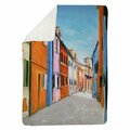 Begin Home Decor 60 x 80 in. Colorful Houses In Italy-Sherpa Fleece Blanket 5545-6080-CI263
